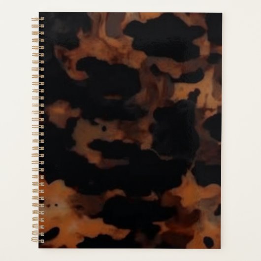 Schildpad Naadloze Patroon, Chic Schildpad Planner (Voorkant)