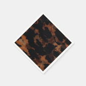 Schildpad Naadloze Patroon, Chic Schildpad Servet (Hoek)