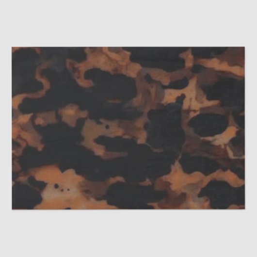 Schildpad Naadloze Patroon, Chic Schildpad Tissuepapier (Voorkant)