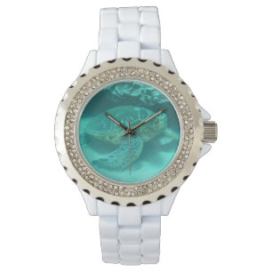 Schildpad onderwater horloge