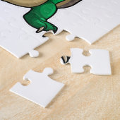 Schildpad op Hip Hop Dance Dab Legpuzzel (Zijkant)