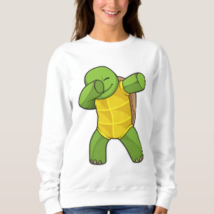 Schildpad op Hip Hop Dance Dab Trui