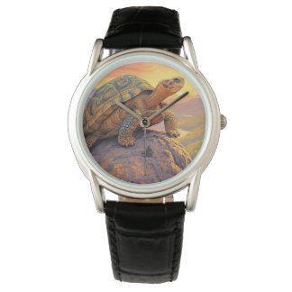 Schildpad op Mountain Watch Horloge