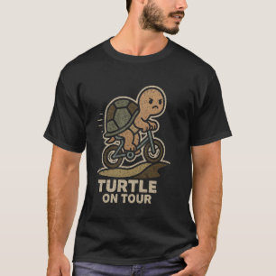 Schildpad op Tour Grappig Fietsen Schildpad Fietse T-shirt