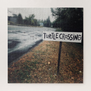 schildpad oversteekt legpuzzel