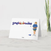 Schildpad paashaas! feestdagen kaart (Achterkant)