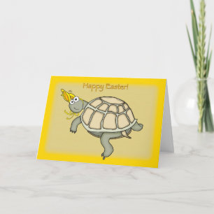 Schildpad paashaas! feestdagen kaart