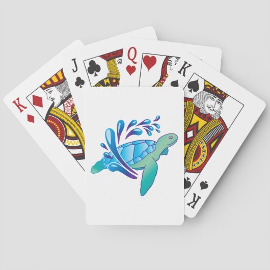 Schildpad Pokerkaarten (Achterkant)