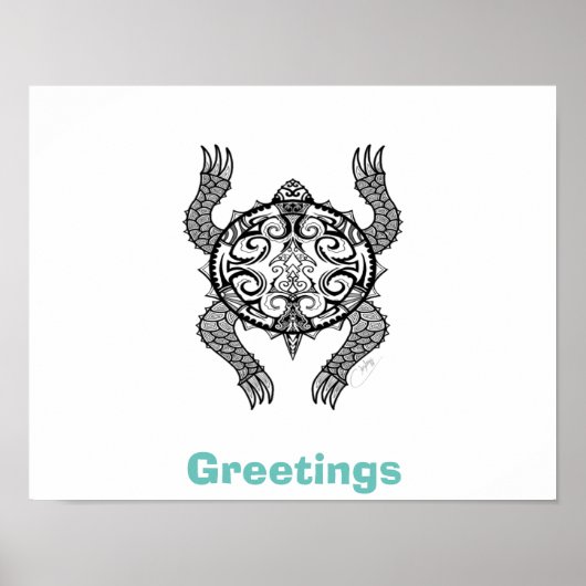 schildpad poster (Voorkant)