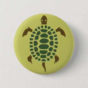 Schildpad Ronde Button 5,7 Cm