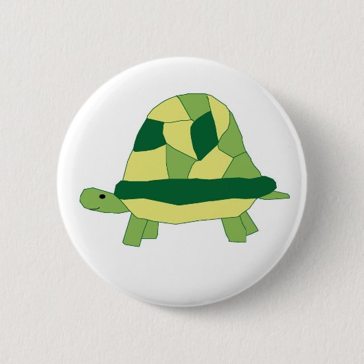 Schildpad Ronde Button 5,7 Cm (Voorkant)