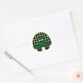 schildpad ronde sticker (Envelop)