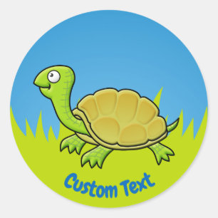 Schildpad Ronde Sticker
