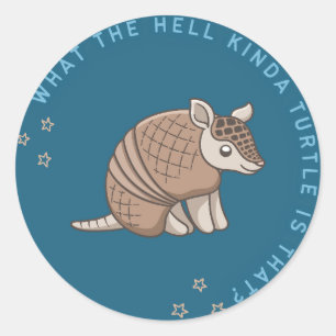 schildpad ronde sticker