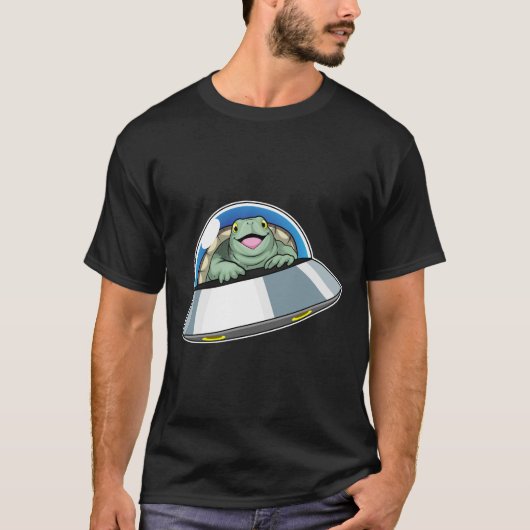 Schildpad Ruimteschip Ruimte T-shirt (Voorkant)