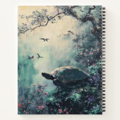 Schildpad rust bloesem notitieboek (Achterkant)