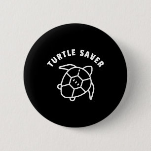 Schildpad Saver Quote - Zee Schildpad Graphic - An Ronde Button 5,7 Cm
