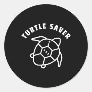 Schildpad Saver Quote - Zee Schildpad Graphic - An Ronde Sticker