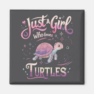 Schildpad Schattig Meisje Mannen Vrouwen S Magneet