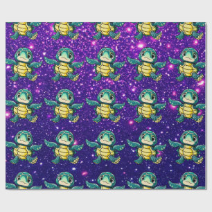 Schildpad Schattig Schattige Charmant Thema Geïnsp Cadeaupapier