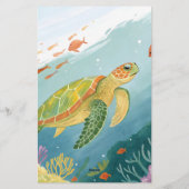 Schildpad schilderen briefpapier (Achterkant)