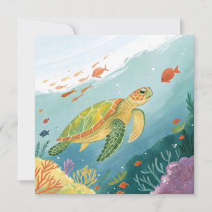 Schildpad Schilderen Kaart