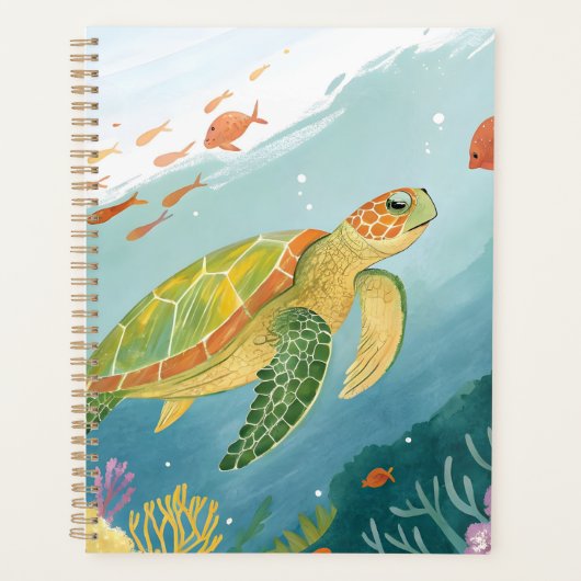 Schildpad schilderen planner (Voorkant)
