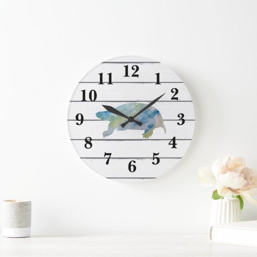 Schildpad schilderij Dierlijke Waterverf Decor Grote Klok (Huis)