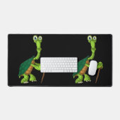 Schildpad Schildkret Gepensioneerd Grappig Staande Bureaumat (Keyboard & Muis)