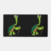 Schildpad Schildkret Gepensioneerd Grappig Staande Bureaumat (Voorkant)