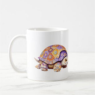 Schildpad speels Schattig leuk dier kleurrijk vrol Koffiemok