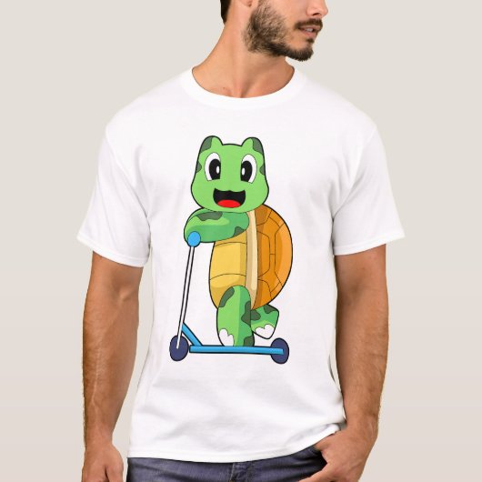 Schildpad Step-scooter T-shirt (Voorkant)