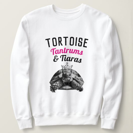 Schildpad Tantrums & Tiaras | sweatshirt (Design voorkant)