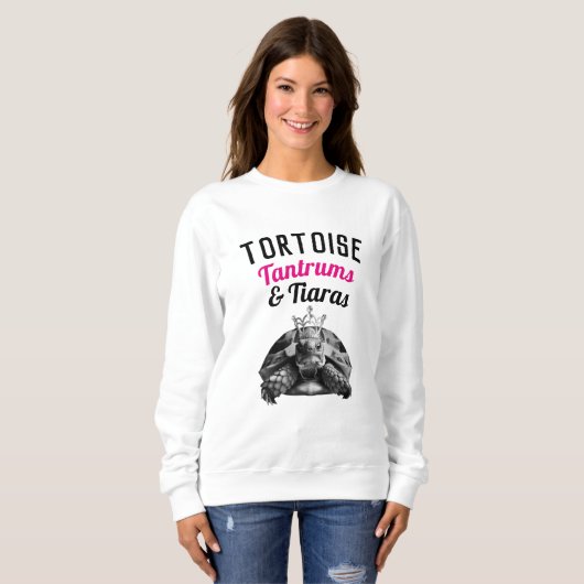 Schildpad Tantrums & Tiaras | sweatshirt (Voorkant volledig)