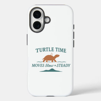 Schildpad Tijd Beweegt Langzaam & Stabiel iPhone 16 Hoesje