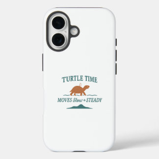 Schildpad Tijd Beweegt Langzaam & Stabiel iPhone 16 Hoesje