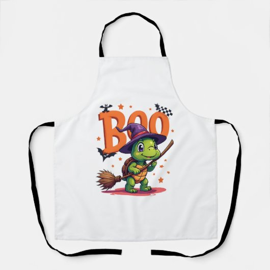 Schildpad Tortoise Boo Witch Trick or treat Hallow Schort (Voorkant)