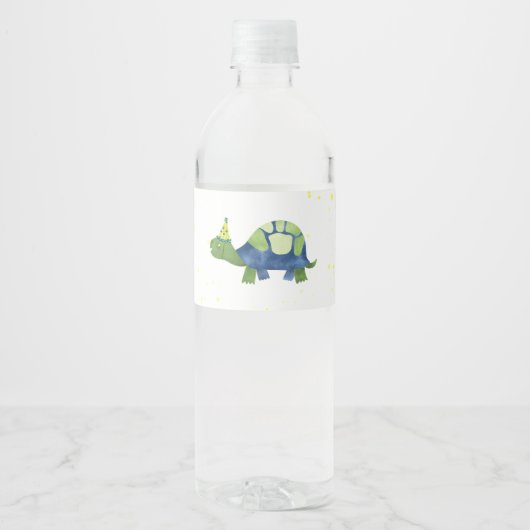 Schildpad Tortoise Waterfles Labels Etiket (Voorkant)