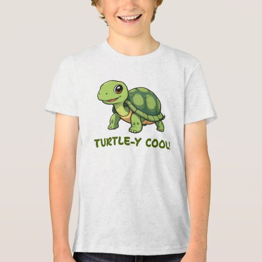 Schildpad Tri-Blend Shirt (Voorkant)