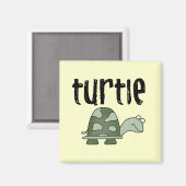 Schildpad Tshirts en geschenken Magneet (Voorkant / Achterkant)