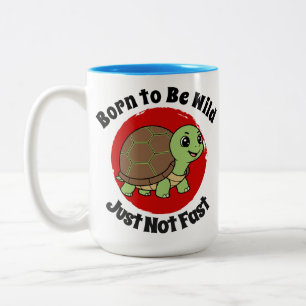 schildpad tweekleurige koffiemok