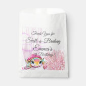 Schildpad Verjaardag, onder het Zee Bedankzakje (Voorkant)