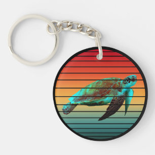 schildpad vintage sleutelhanger