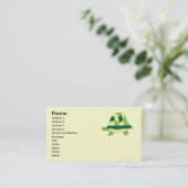 Schildpad visitekaartjes (Staand voorkant)
