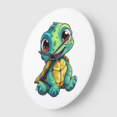 schildpad voor cartoon grote klok (Hoek)