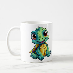 schildpad voor cartoon koffiemok