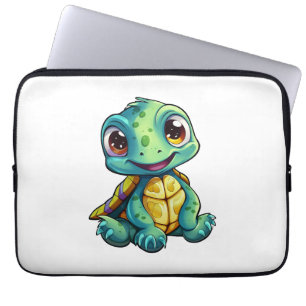 schildpad voor cartoon laptop sleeve