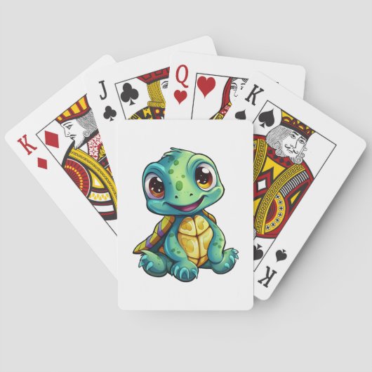schildpad voor cartoon pokerkaarten (Achterkant)
