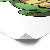 schildpad voor cartoon poster (Hoek)