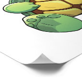schildpad voor cartoon poster (Hoek)